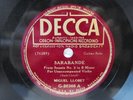 78rpm GUITAR: MIGUEL LLOBET - Sarabande (Bach) / Dos Canciones Mejicanas (Ponce)