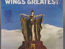 Org WINGS Greatest LP Shrink Hype Sticker Inner Poster EX Beatles Paul McCartney