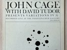 JOHN CAGE/DAVID TUDOR  Variations IV 1968 Vinyl LP Everest SDBR 3132 - VG+