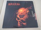 SEPULTURA -BENEATH THE REMAINS- AWESOME RARE FIRST PRESS LP VINYL ROADRACER 1989