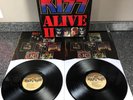 DOUBLE VINYL LP KISS ALBUM ALIVE II NBLP 7076-2 1ST USA PITMAN PRESS 1977 VG+/EX