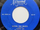 JACKIE LEE - WOULD YOU BELIEVE - MIRWOOD