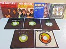 NINE Assorted BEATLES Vintage 45 RPM Picture Sleeve Records YELLOW SUBMARINE etc