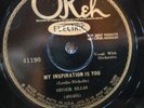 78 rpm Okeh 41190, Seger Ellis, Inspiration Is You, The Song I Love, jazz E