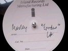 BOB MARLEY AND THE WAILERS ORIGINAL UK ISLAND WHITE LABEL TEST PRESSING REGGAE