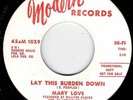 NORTHERN SOUL - MARY LOVE - LAY THIS BURDEN DOWN - MODERN DEMO