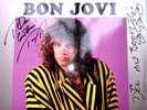 BON JOVI WANTED DEAD OR ALIVE 1987 JON SIGNED SLEEVE  VINYL LP ROCK METAL
