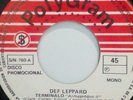 DEF LEPPARD EXTREMELY SCARCE TERMINALO(Armageddon It ) 1987  MEXICAN PROMO 45RPM