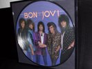 BON JOVI SLIPPERY WHEN WET LIMITED EDITION PICTURE DISC LP FRAMED 830 822-1 M-1