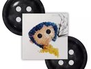 Coraline Soundtrack 15th Anniversary Mondo Black Button Picture Disc Vinyl New