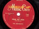 Midnights DOO WOP 78 Hear My Plea/Annie Pulled A Humbug MUSIC CITY NM Flexy Disk