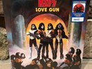 KISS - LOVE GUN Tangerine/Aqua Splatter Vinyl Record 