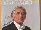 LEONARD BERNSTEIN 9 Symphonies BEETHOVEN ED1 DGG 8LP Box **w/ AUTOGRAPH** MINT