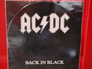 AC/DC Back In Black import LP picture disc brand new