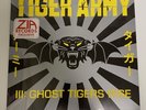 TIGER ARMY III GHOST TIGERS RISE LP RECORD YELLOW & GRAY SPLATTER COLOR VINYL