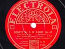 Thibaud; Cortot. Beethoven (Violin sonata op. 47). Elec DB 1328-31 (4). NM(-)