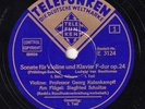 Kulenkampff; Schultze. Beethoven (Violin sonata op. 24). Tel E 3124-6 (3). NM(-)