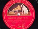 Kreisler; Blech. Beethoven Violin concerto) + Bach. HMV DB 990-5 (6). NM(-)