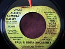 Beatles-Rel 45 Paul & Linda McCartney Uncle Albert 1971 Apple MONO PROMO, NM