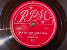 RPM 327 Willie Nix LONESOME BEDROOM BLUES Blues 78rpm 1951 EE+/E- great