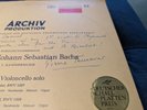 DGG ARCHIV *RED STEREO* 198 186 BACH CELLO SUITES #1 & 2 PIERRE FOURNIER *SIGNED