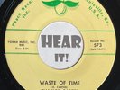 Raw Lofi GA Country Honky Tonk 45 CHARLES CARTER Waste of Time PEACH hear EX