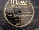 78 RPM I'll Be Home For Christmas Danny Boy Bing Crosby Decca 18570
