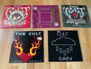 The Cult 7 inch singles x she sells sanctuary, rain, lil devil Ex+ NM
