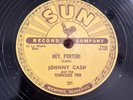 Rockabilly 78 Rpm Johnny Cash On Sun #221 Hey Porter/Cry  Cry  Cry  Mint-