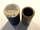 BROWN WAX  PATHE PHONOGRAPH CYLINDER AND CASE - LE VIRTUOSE - SOLO