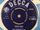 THE POWERHOUSE-CHAIN GANG/CAN YOU HEAR ME-ORG DECCA-F12471-CLIP-HARD TO FIND 45