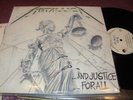 METALLICA AND JUSTICE FOR ALL 2 LP ELEKTRA LABEL 9608121 FROM 1988 INNER SLVES