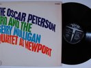 OSCAR PETERSON TRIO & GERRY MULLIGAN QUARTET At Newport VERVE LP VG++ d