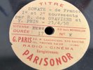 RAPHAELLE  DES GRAVIERS / FRANCK violin sonata  / PARISONOR   ACETATE