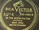 GLENN MILLER In the Mood / Tuxedo Junction - 1947 RCA 78 rpm - LOVELY VG