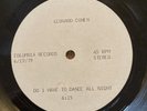 LEONARD COHEN-Do I Have To Dance All Night/Misty Blue RARE 10