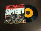 THE SWEET *TURN IT DOWN* 7'' 1974 UNIQUE COVER PORTUGUESE EDITION EXC