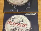 SIGNED Judas Priest Rocka Rolla 50th Anniv LP ROB Halford + 3 Oxblood Red Vinyl
