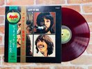 THE BEATLES LET IT BE APPLE AP-80189 RED WAX Japan Original Double OBI Rare P