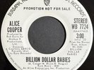 Alice Cooper Billion Dollar Babies Rare Stereo / Mono Promo Warner Bros 45