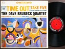 DAVE BRUBECK QUARTET Time Out LP COLUMBIA CS 8192 US 1961 6-EYE Paul Desmond VG+