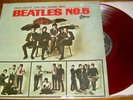 The BEATLES No. 5 Japan RED colored vinyl MONO LP Odeon OR-8028
