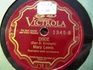 1927 MARY LEWIS DIXIE The Golden Haired Beauty OLD FOLKS AT HOME VICTOR 1345