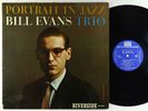 Bill Evans Trio - Portrait In Jazz LP - Riverside - RLP 12-315 Mono DG