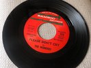 THE WONDERS - Please Don't Cry/With These - 45 PROMO - Bamboo - Doo Wop EX