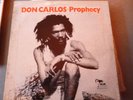 DON CARLOS -  PROPHECY - BLUE MOON UK REGGAE LP