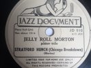 Jelly Roll Morton – Stratford Hunch JAZZ DOCUMENT JD 010  - 78rpm Shellac FRANCE