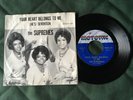 RARE 1962 The SUPREMES “Your Heart Belongs To Me” 45/ Picture Sleeve Motown Soul