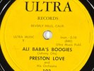 Preston Love: Ali baba's boogies / That's all right baby 78 rpm ULTRA 103