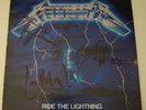 METALLICA - RIDE THE LIGHTNING, SIGNED BY BURTON, HETFIELD, HAMMETT, ULRICH